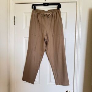 Bamford Luxury Camel Wool Stretch Crop  Pants - Small